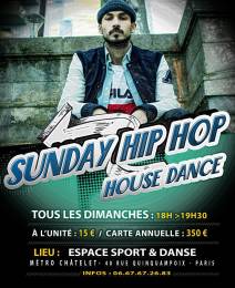 Les cours sunday hip hop en plein Paris